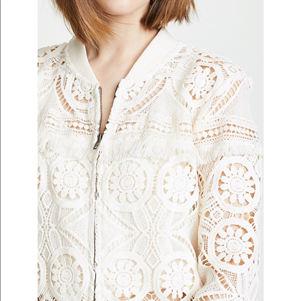 NWT • Jack by BB Dakota Emily lace bomber jacket - Picture 2 of 8